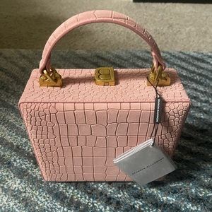 Brandon Blackwood pink croc suede trunk
